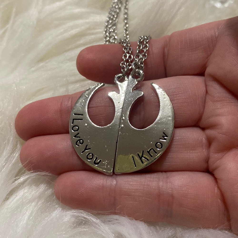 STAR WARS I LOVE YOU - I KNOW NECKLACE SET